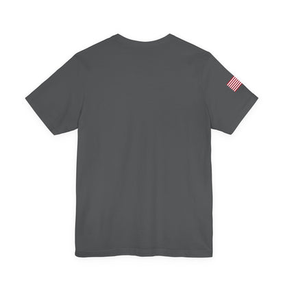 DEPRESSED Gun Tube, Veteran Gift, Patriotic Apparel, Gun Enthusiast Top, With US Flag, Lightweight T-Shirt
