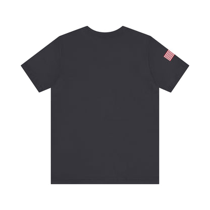 DEPRESSED Gun Tube, Veteran Gift, Patriotic Apparel, Gun Enthusiast Top, With US Flag, Lightweight T-Shirt