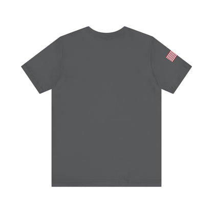 DEPRESSED Gun Tube, Veteran Gift, Patriotic Apparel, Gun Enthusiast Top, With US Flag, Lightweight T-Shirt