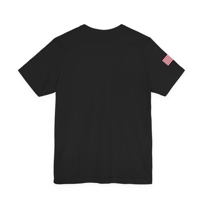 DEPRESSED Gun Tube, Veteran Gift, Patriotic Apparel, Gun Enthusiast Top, With US Flag, Lightweight T-Shirt