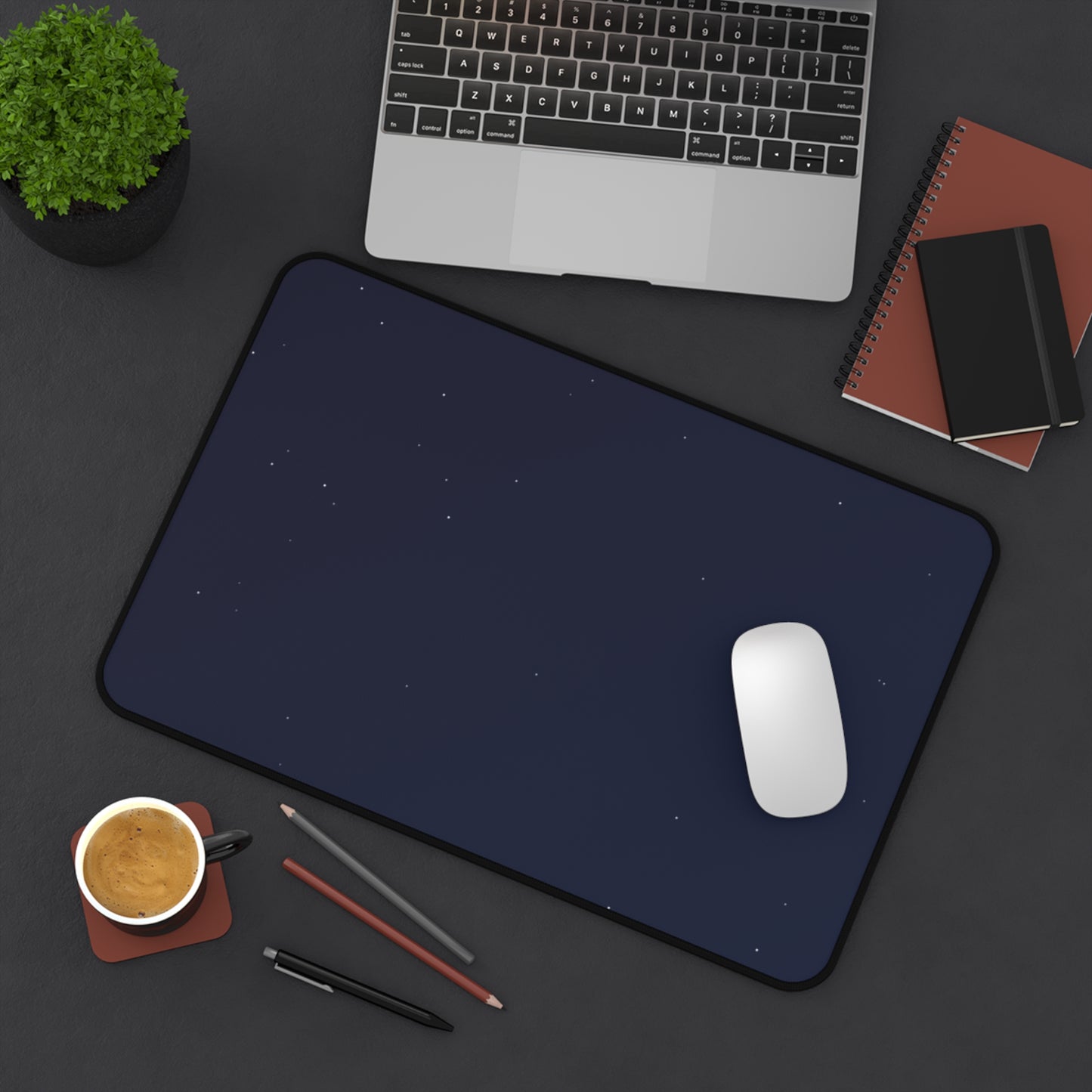 Night Sky Desk Mat - Perfect for Home Offices, Gift for Students, Minimalist Decor, Mouse Pad, Gaming Setup