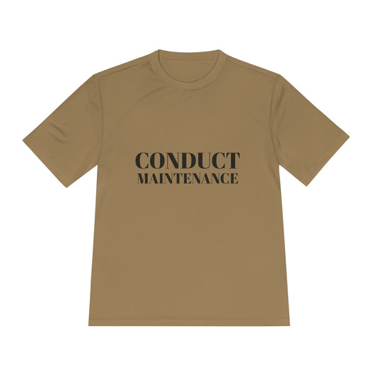 Conduct Maintenance Unisex Moisture Wicking Tee, Coyote Brown, OCP