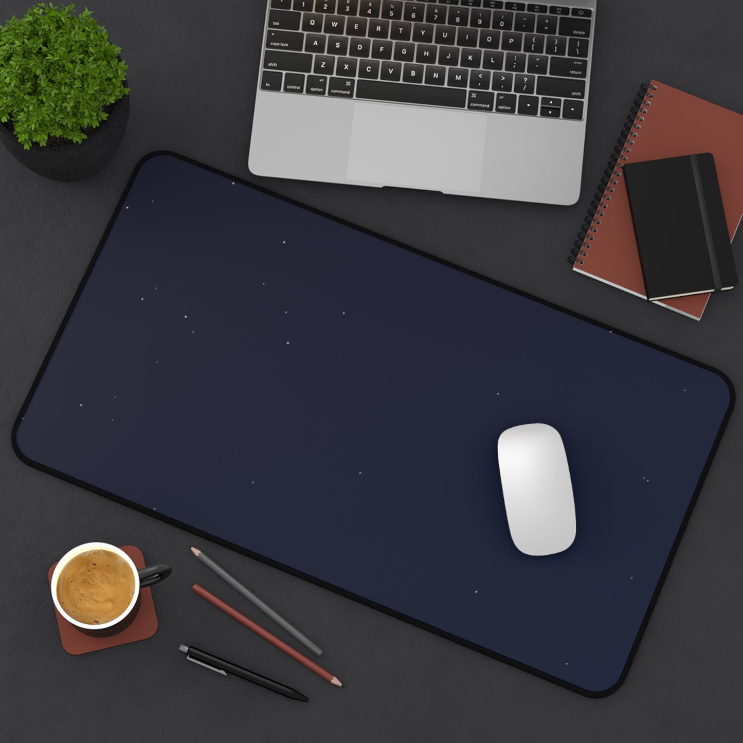 Night Sky Desk Mat - Perfect for Home Offices, Gift for Students, Minimalist Decor, Mouse Pad, Gaming Setup